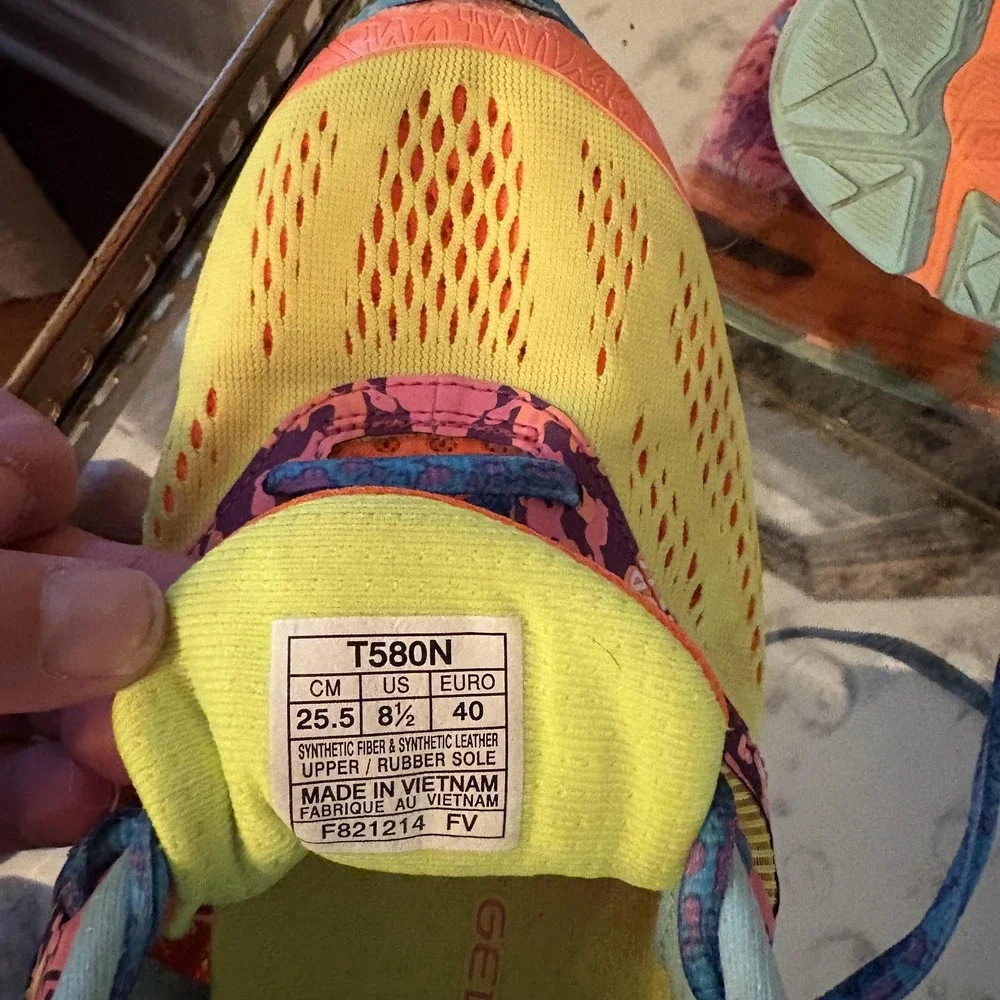ASICS Gel‎ Noosa Tri Shoes Womens Size 8.5 Multicolor Running Triathlon T580N